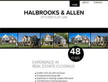 Tablet Screenshot of halbrooksallen.com